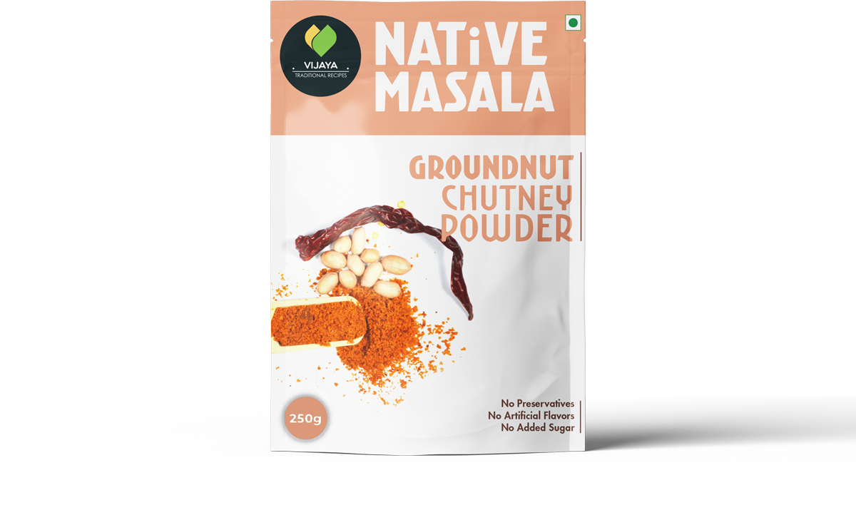 Peanut Chutney, Groundnut Chutney Powder 250gms VIJAYA FOODS